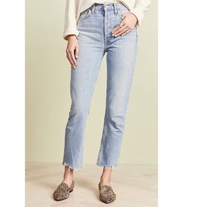 AGOLDE Riley Straight Leg Crop